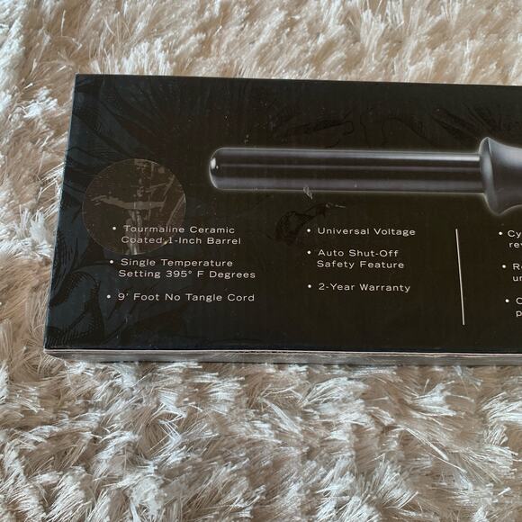 Sultra the Bombshell 1" Clipless Curling Iron Tourmaline Black NWB - Picture 11 of 12